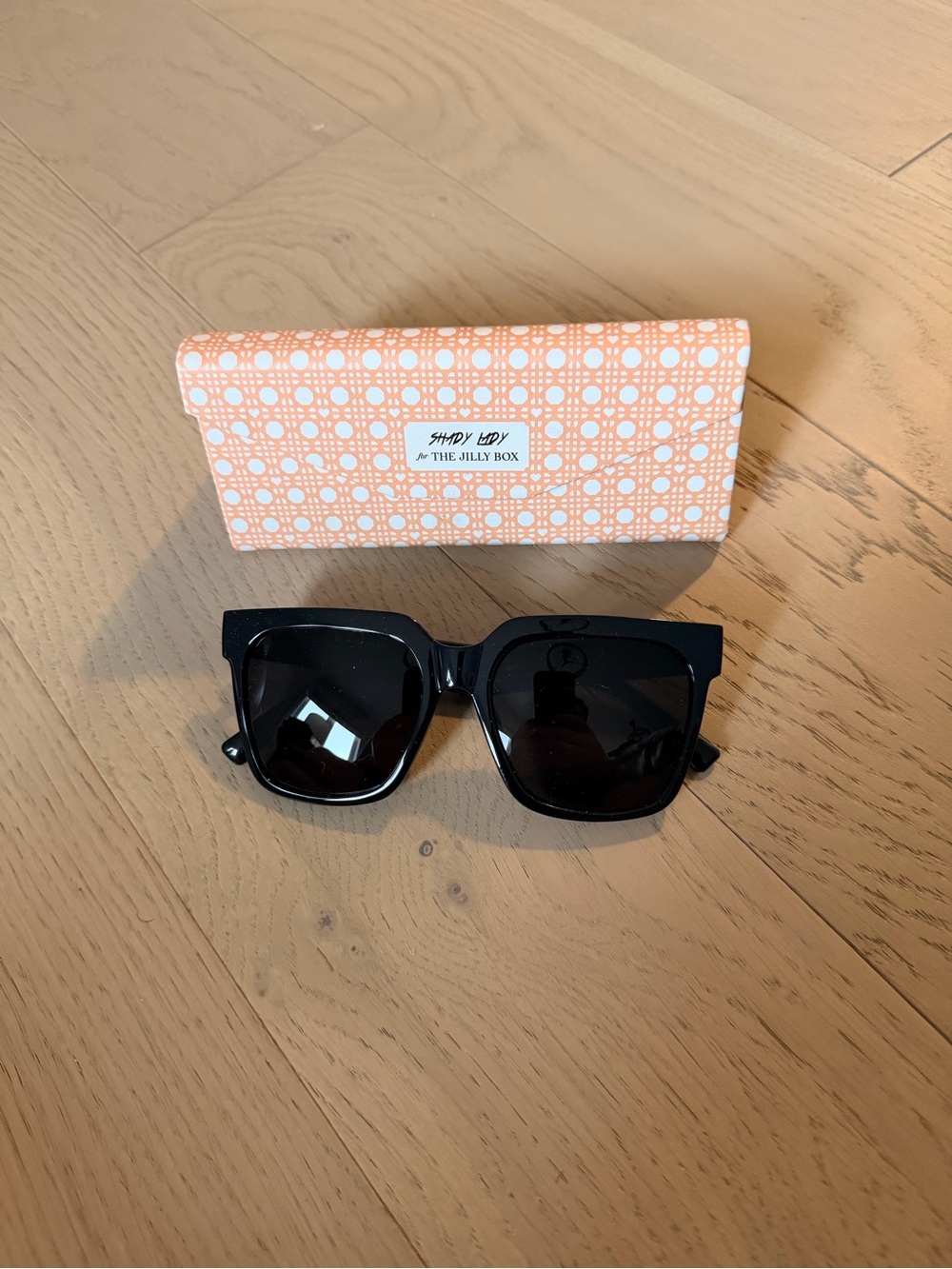 Shady Lady X The Jilly Box Black Square Sunglasses